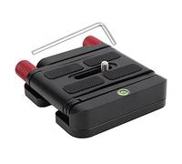 Support de Bureau Pliable pour Caméscope en Alliage D'aluminium en Forme de Z avec Tête Inclinable à Plaque à Dégagement Rapide, Léger et Portable, Coussinet en Caoutchouc, Trous