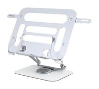 Support de bureau pliable pour ordinateur portable avec base rotative à 360° pour une lecture confortable et un visionnage de vidéos, hauteur réglable pour une utilisation ergonomique