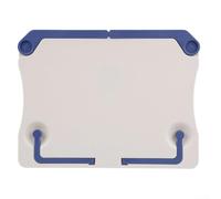 Support de bureau pliable réglable pour partitions de musique et livres de cuisine, léger et portable en ABS avec bras de support stables pour papier et bloc-notes (blanc)