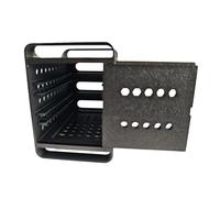 Support de Bureau Portable SSD pour Samsung T7, boîtier de Rangement imprimé en 3D avec Couvercle Coulissant, évents de Refroidissement et Emplacement pour câble Type-C (Trois emplacements)