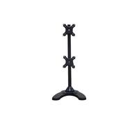 Support de bureau pour 2 écrans plats NEWSTAR FPMA-D700DDV - Inclinable, pivotant et rotatif - Noir