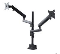 StarTech.com Support Double Écran PC - Bras Double Moniteur VESA - 32" 8kg - Empilables Verticalement - Porte 2 Écrans Hauteur Réglable/Articulé - Fixation Pince/illet (ARMDUALPIVOT) kit de montage - bras double à mouvement complet - pour 2 moniteurs - n