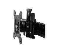 StarTech Support de bureau pour 2 écrans ARMBARDUO – bras réglable, base compacte, VESA 75/100, noir