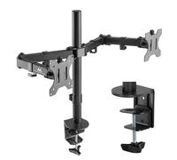 Support de bureau pour 2 moniteurs LCD Maclean MC-884 17-32 2x8kg (max 16kg) vesa 75x75 et 100x100 noir