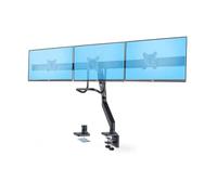 StarTech.com Crossbar Triple Monitor Desk Mount, VESA 75x75/100x100 kit de montage - bras réglable - pour 3 écrans LCD - support triple moniteur - noir