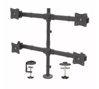 StarTech.com Support de bureau pour 4 écrans - Bras d'écran articulé - Acier robuste