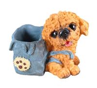 Support de bureau pour chiot - Porte-stylo pour configuration d'étude | Organiseur de papeterie en forme de chien avec silhouette mignonne, breloque de rangement compacte pour bureau d'école, étagère
