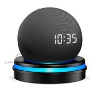 Support de Bureau pour Dot 4eme & 5eme Gen, Support de Table pour Dot 5e Génération, Support de Base avec Guide de Lumière et Gestion de Câbles Intégré, Dot 4e & 5e Gen Accessoires (Noir)