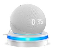 Support de Bureau pour Dot 4eme & 5eme Gen, Support de Table pour Dot 5e Génération, Support de Base avec Guide de Lumière et Gestion de Câbles Intégré, Dot 4e & 5e Gen Accessoires (Blanc)