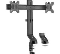 Support de bureau pour écran ACT avec barre transversale, 2 écrans jusqu'à 27", avec vis moletée AC8322