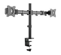 Support de Bureau pour écran ¿ Bras Double écran, pour 2 écrans jusqu'à 27 Pouces ¿ 40 x 11,6 x 45 cm, ULTRADESK