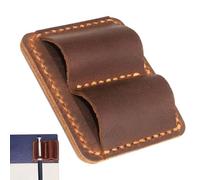 Support de bureau pour ordinateur portable, 7,5 x 6 cm, en cuir synthétique, style rétro, fabriqué à la main, pour planificateur, journal, bureau, sac à dos, mur, salle de classe, étudiants, voyages