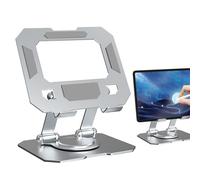 Support de bureau pour tablette : 6,3 x 5,91 x 4,57 pouces, support rotatif en acier au carbone réglable à 360 degrés, design de levage pliable, support durable pour lecteurs électroniques
