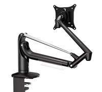 Support de bureau pour un seul écran, bras articulé à ressort à gaz, hauteur et angle réglables, avec base de fixation par pince/œillet, écran d;ordinateur jusqu;à 34 pouces,maximale de 10 kg (B )