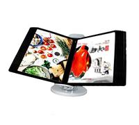 Support de bureau réglable à rabat, organiseur de référence de bureau 10 et 20 pages, panneaux recto-verso, système de référence au format A4, support de menu rabattable, informations sur les prix