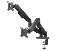 Support de bureau - SAVIO - SAVUM-04 - Double écran 17-32'' - Charge 9kg par écran - Mécanisme à ressort