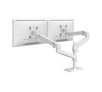 Ergotron LX Pro Bras Vertical empilable Double écran, Support de Bureau VESA - pour 2 écrans jusqu'à 27 Pouces, de 4 à 10 kg chacun - Blanc