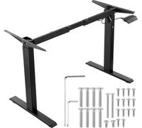 Support de bureau VEVOR, hauteur réglable de 70 à 117 cm et longueur de 95 à 158 cm, support électrique pour tables d'ordinateur, base ergonomique de poste de travail DIY pour le bureau à domicile (ca