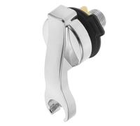 Support de Buse pour Shampoing Abs Argenté, Adaptateur Mural Stable