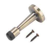 Support de butée de porte |Alliage de zinc et caoutchouc - Protection anti-collision pour murs/portes |Accessoire de réduction du bruit pour maison/hôtel/bureau avec vis. (Alloy door top green and