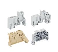 Support De Butée D'extrémité 10 Pièces E/UK E/UK2 EW35 WKF35, Montage NS 35, Bornier Sur Rail DIN, CLIPFIX Fixe, Pince D'extrémité Sans Vis Et Sans Outil(EW35 beige)