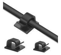 Support de câble autocollant, paquet de 50 Le noir