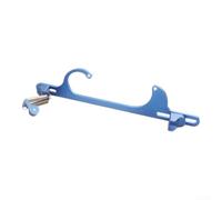 Support de câble d'accélérateur de carburateur pour série 4150 4160 - Support de liaison en aluminium billette avec ressort de rappel - Convient pour Holley pour baie moteur SBC (bleu)