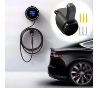 Support de câble de charge électrique de type 2 pour voiture électrique - Outil de prise fixe - Support mural pour véhicule électrique - Support mural pour la plupart des normes européennes