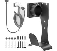 Support de câble de charge EV avec support mural pour connecteurs J1772 en acier inoxydable pour plus de résistance et de durabilité