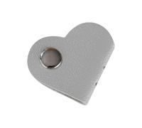 Support de câble en forme de cœur - Organisateur de câbles multicolore - Clip de câble sans batterie - Support de câble unisexe - Organisateur de poubelles (gris, 4 x 4)