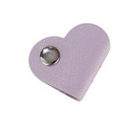 Support de câble en forme de cœur - Organisateur de câbles multicolore - Clip de câble sans batterie - Support de câble unisexe - Organisateur de poubelles (violet, 4 x 4)