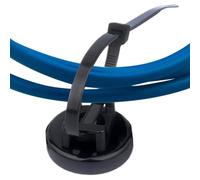 Support de câble magnétique,Organisateur de cordon magnétique flexible avec fermetures éclair | Conduite de câble peu encombrante pour atelier garage bureau jardin sous-sol patio