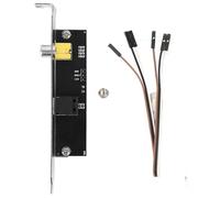 Support de câble OutPlate pour Carte mère ; Support Audio Optique SPDIF avec déflecteur en Acier Inoxydable ; Cache d’E/S Compatible 192 kHz pour la