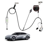 Support de câble rétractable automatique Wallbox, enrouleur de câble | automatique pour câble de charge de véhicules électriques, système de suspension automatique pour voiture électrique