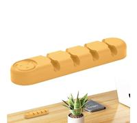 Support de câbles auto-adhésif - Clips d'organisation de câbles de bureau - Clip de support de câble en silicone à quatre trous pour le bureau - Support de câble de table pour écouteurs et câbles