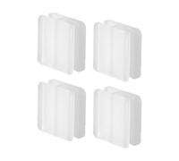 Support de câbles - Kit de gestion de 4 pièces sans perçage - Clips métalliques pour mettre de l'ordre sous le bureau - Pour bureau à domicile, table de chevet, bureau, chambre à coucher et bureau