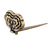 Support de cadre classique en laiton massif avec coins arrondis, crochet mural élégant pour œuvres d'art, photos et affichage au point de croix, facile à installer, finition bronze