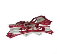 Support de cadre en alliage d'aluminium pour patins artistiques avec intégrité structurelle améliorée et fiabilité à long terme (4 x 76 mm, rouge)