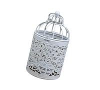 Support de cage à oiseaux blanc avec bâton creux complexe pour décoration de table de mariage et de fête