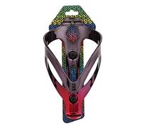 Support de Cage pour Bouteille d’Eau de vélo, Porte-Bouteille de vélo sans Fil avec Finition par placage sous Vide, Composite Ultra-léger en Fibre de Verre et Nylon, adapté aux VTT (Noir Rouge)