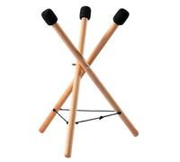 Support de caisse claire, support de caisse claire triangulaire en bois réglable et stable, batterie handpan universel et pratique pliable pour débutants professionnels.