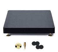 Support de caisson de basses absorbant les chocs avec pieds d'isolation, plateau plateforme anti-vibration avec piques en cuivre, 190 x 250 mm pour une qualité sonore et une stabilité optimales