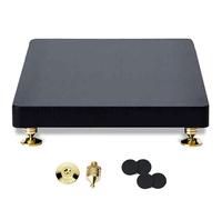 Support de caisson de basses absorbant les chocs avec pieds d'isolation, plateau plateforme anti-vibration avec piques en cuivre, 190 x 250 mm pour une qualité sonore et une stabilité optimales