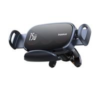 Support de calandre pour voiture avec chargeur inductif à triple bobine - Noir