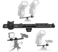 Support De Caméra 8" Barre D'Extension Froide De Chaussure Support oit Flash Caméra Double Montage Support Flash Pour Caméscope Dslr Nikon Olympus[ZHA5220001]1812]