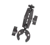 Support de caméra d'action à double tête sans outil pour vélo offrant des angles réglables, anti-secousses et support flexible portable