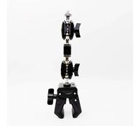 Support de caméra d'action à rotation 360 degrés, grande pince avec vis 1/4, clip fixe GoPro, support de vélo pour une capture vidéo stable