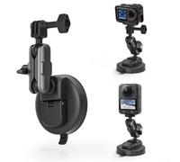 Support de caméra d'action à ventouse réglable à 360° pour pare-brise de voiture pour appareils Dji Insta360 avec bouton One-Touch pour installation et retrait