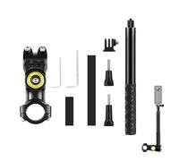 Support de caméra d'action pour moto et vélo avec pince et monopode pour Insta 360 X3/ONE X2/ONE R/ONE RS/Hero 12