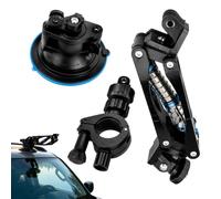 Support de caméra d'action pour moto, rotation à 360 degrés, support | Support de caméra de vélo pour les amateurs de trajets urbains en montagne, sentiers de montagne, tourisme urbain